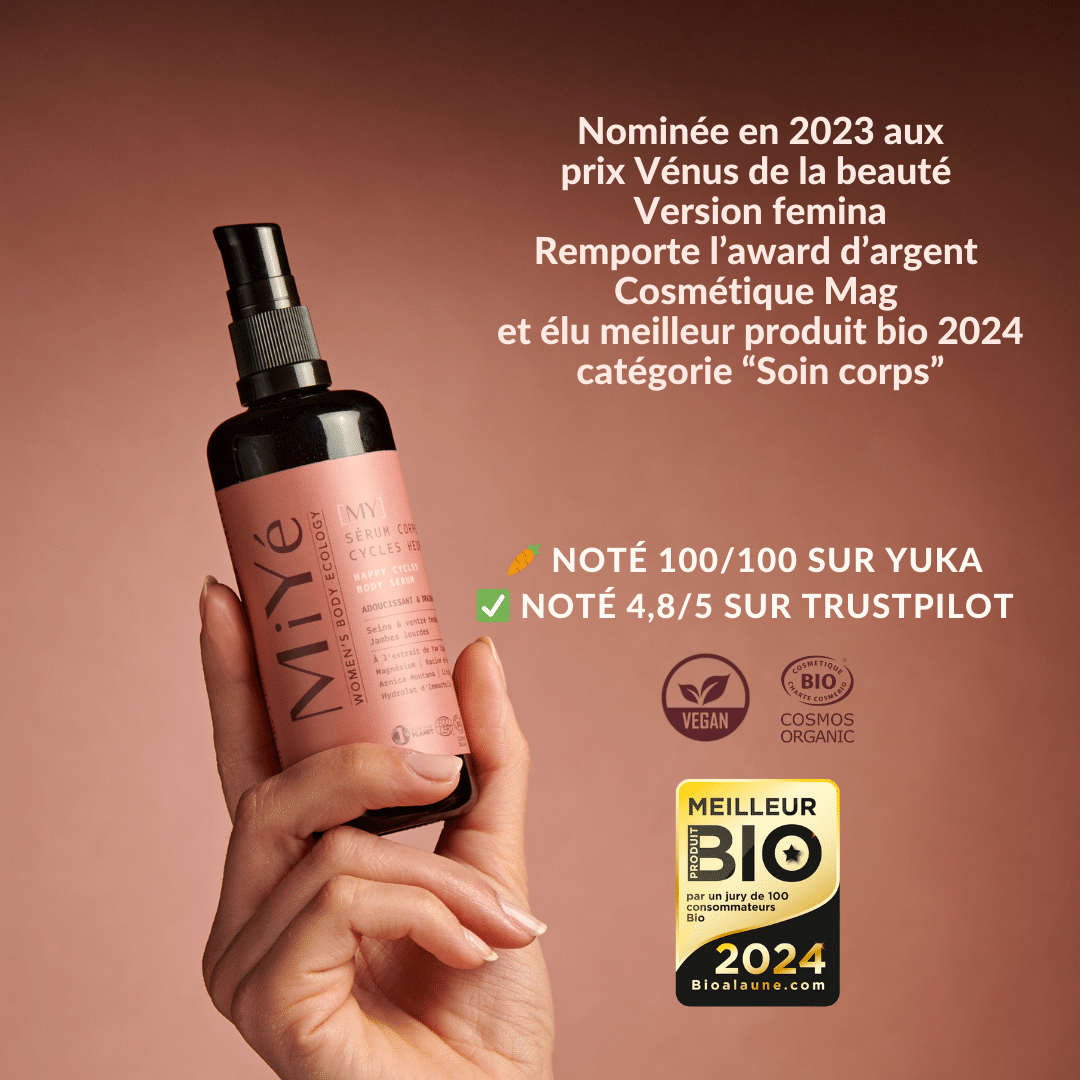 Le sérum corps primé : nominé en 2023 prix Vénus de la beauté Version Femina, en 2024 il remporte l'award d'argent de Cosmétique Mag