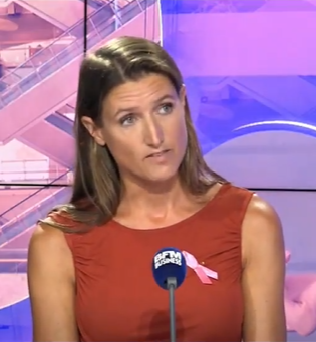 Caroline Lanson, co-fondatrice de MiYé, sur le plateau de BFMBusiness