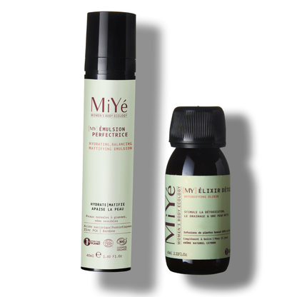 The skin detoxification pack with [MY] perfecting emulsion and [my] detox elixir
