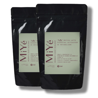 Deux paquets de Matcha latte activateurs de métabolisme pour la formule abonnement tous les 2 mois