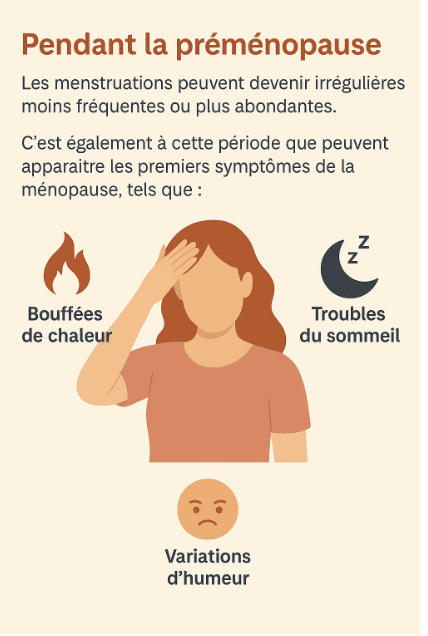 pendant la préménopause